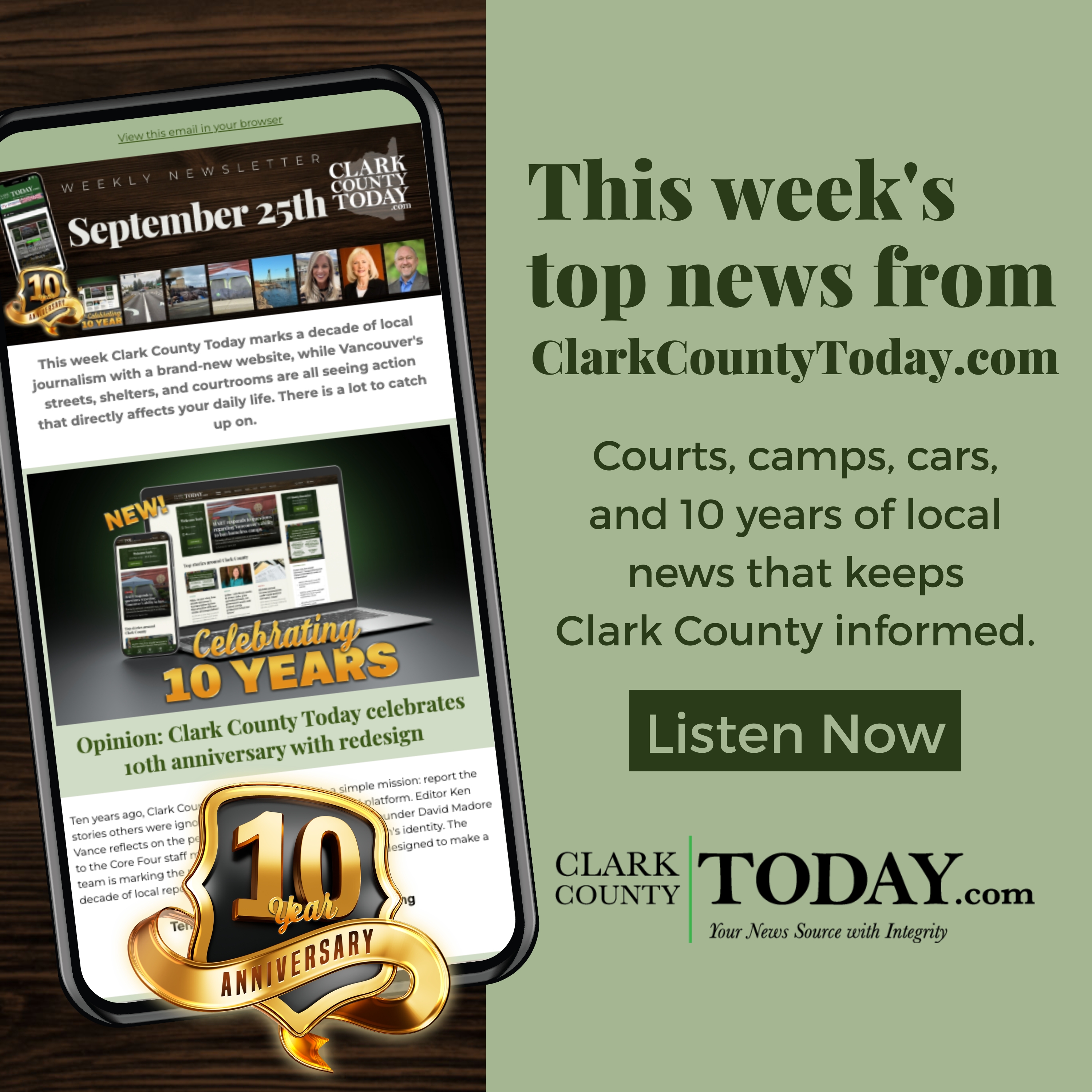 Audio artwork for “Clark County Today Weekly Roundup: Sept. 25, 2026”